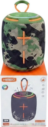 Kimiso KMS-284 Bluetooth Lautsprecher 10W mit Tischuhr und Betriebszeiten (maximal) bis zu 3 Stunden Army Grün