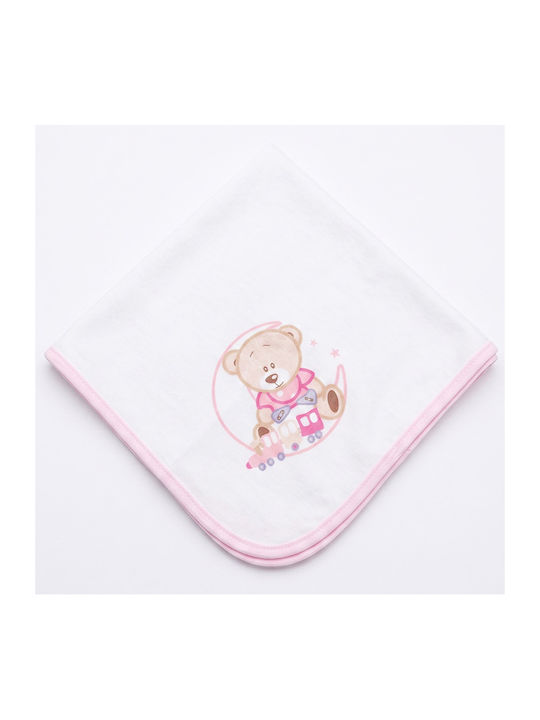 Gamberritos Kids Pink Swaddle Blanket 53x63cm