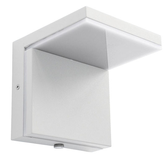 Globo Lighting Wall-Mounted Outdoor LED Light IP54 8W with Warm White Light 14.5x14.5cm