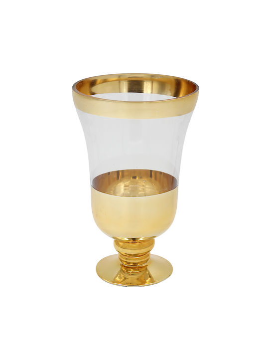 Keskor Keskor Dekorative Glasvase Gold Y26cm
