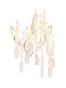Globo Lighting Φωτιστικό Τοίχου με Ντουί E14 Ασημί 35x47εκ.