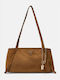 Leder Damen Satchel Tasche Wildleder Braune