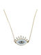 Gatsa Necklace Eye From Gold Plated Silver With Zircon