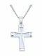 VTJ Men's Silver Cross with Chain