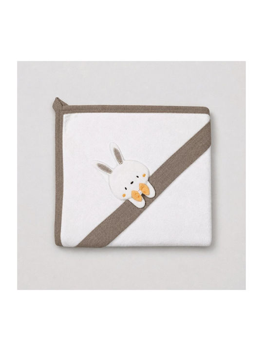 Kamtex Baby Nursery Swaddling Cotton Brown Blanket 80x90cm
