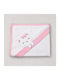 Kamtex Baby Pătură Pepinieră Swaddling 100% Bumbac Roz 80x90cm