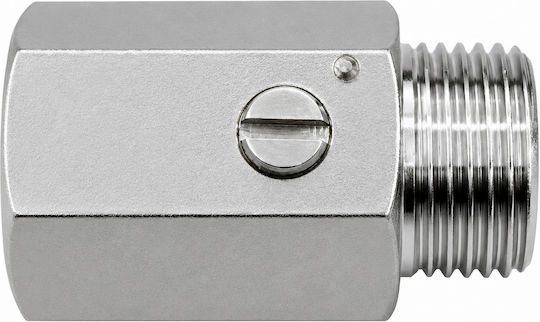 Mini Chrome Ball Valve 1/2 Male-Female Screwdriver 03718
