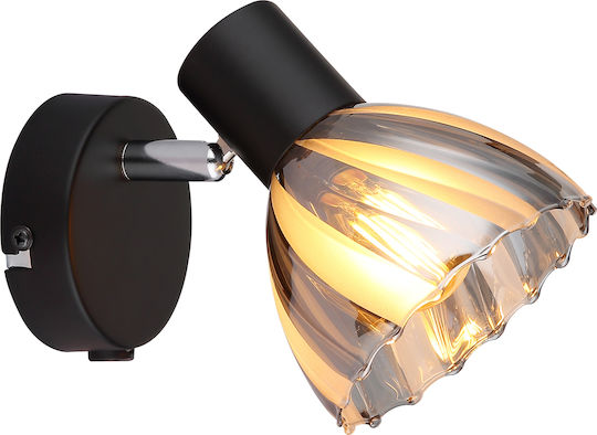 Globo Lighting Μονό Σποτ με Ντουί E14 σε Μαύρο Χρώμα