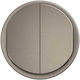 Celiane Double Illuminated Switch Cover Plate Titanium
