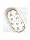 MimiNu Set Lenjerii De Patut Bebe Pentru Cradle Din Bumbac Cu Cauciuc Bej 80x35cm