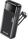 Awei PA-94 Power Bank 10000mAh 22.5W with USB-A Port and USB-C Port Power Delivery / Quick Charge Black