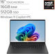 HP OmniBook 3 16" IPS FHD+ Тъчскрийн (Ryzen AI 300 Series-330/16GB/512GB SSD/W11 Home) (US Клавиатура)