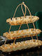 Keskor Metallic Dessert Tower Stand Gold Ø35cm W12xL35cm