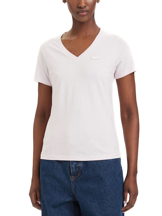 Hugo Klassisches Damen T-Shirt Rosa
