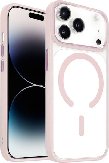 Jaym Husa Bumper Iphone 17 Pro Max Compatibil Cu Magsafe Marginile Întărite Roz