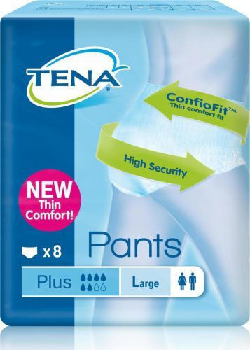 Tena Plus Πάνες Βρακάκι Ακράτειας Large 8τμχ