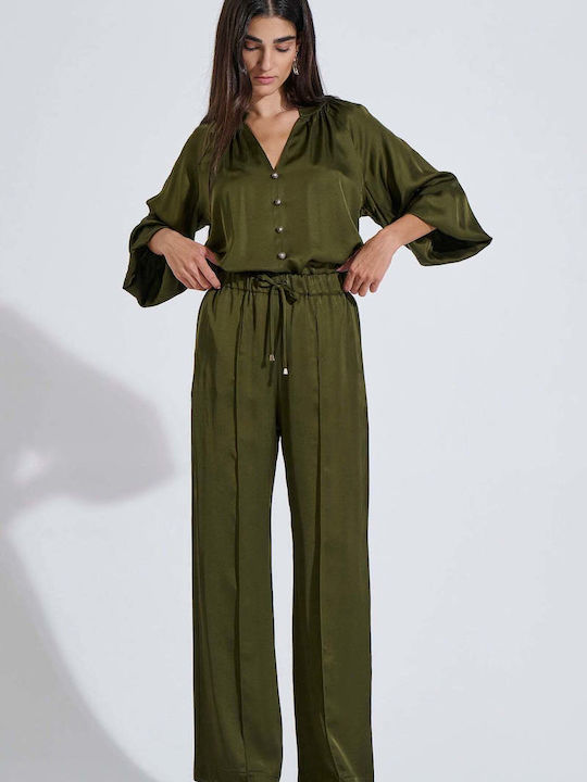 Bill Cost Women's Satin Pantaloons Olive