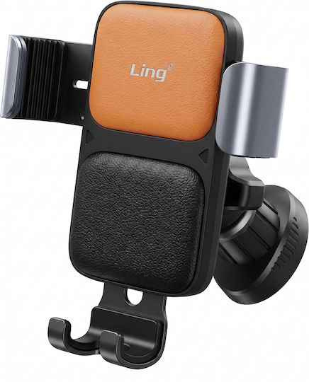 Linq Suport Auto In Piele Premium Pentru Grila De Ventilatie Cu Blocare Automata Negru