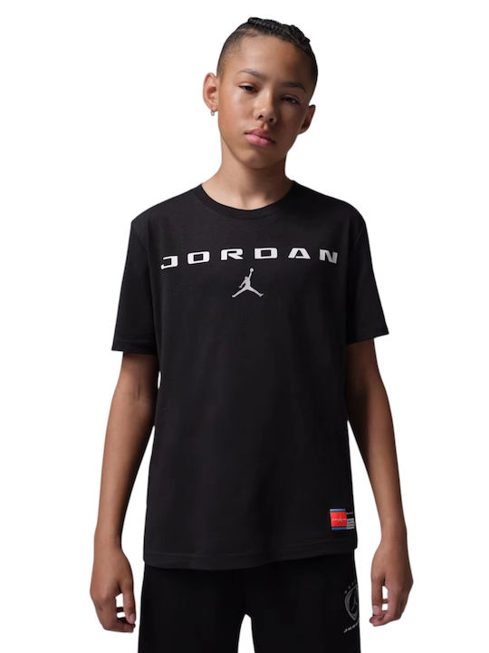 Jordan Kinderoberteile T-Shirt Schwarz Grafik