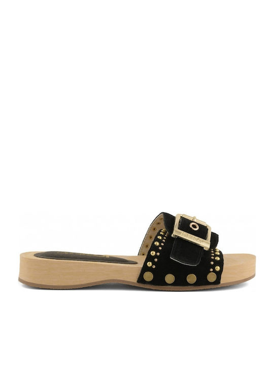 Colors Of California Women's Flat Sandals Black