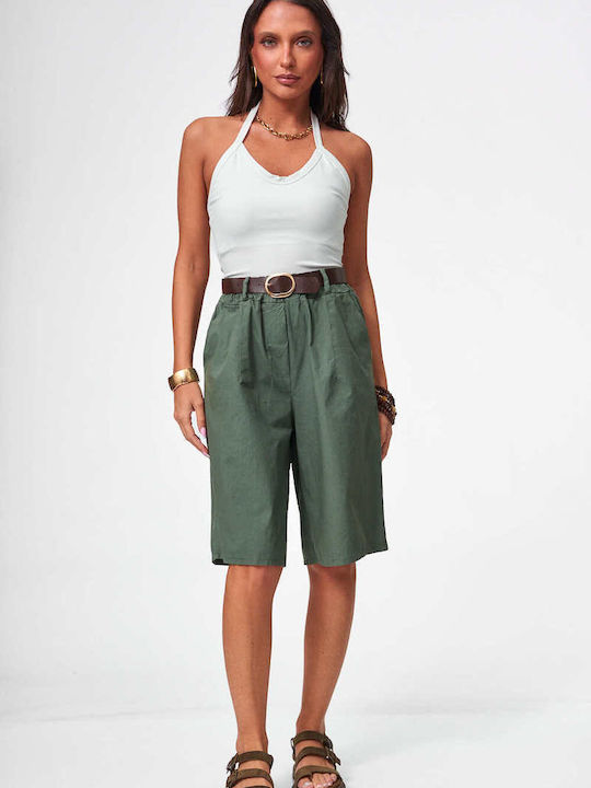 Decoro Women's Bermuda Shorts Khaki
