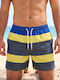 Men's Swimwear Shorts Yellow Striped
