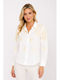 Long Sleeve Women's Shirt White SC-C6855-26SH-WHITE