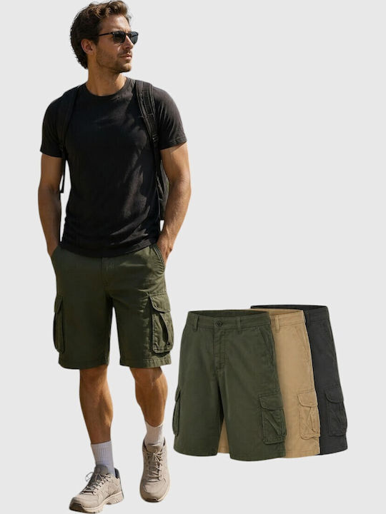 Men's Cargo Shorts Set Of Three Colours