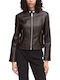 Marlene Damen Biker Jacke Braun