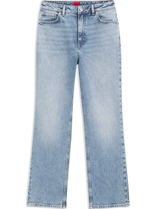 High Rise Women's Jean Pants Straight Line