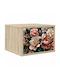 Wooden Beige Bedside Table 36x33x25cm
