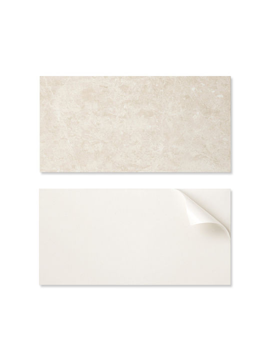 PVC Tile Set Kitchen Or Bathroom Decoration Light Natural Stone 6x60x30 Cm