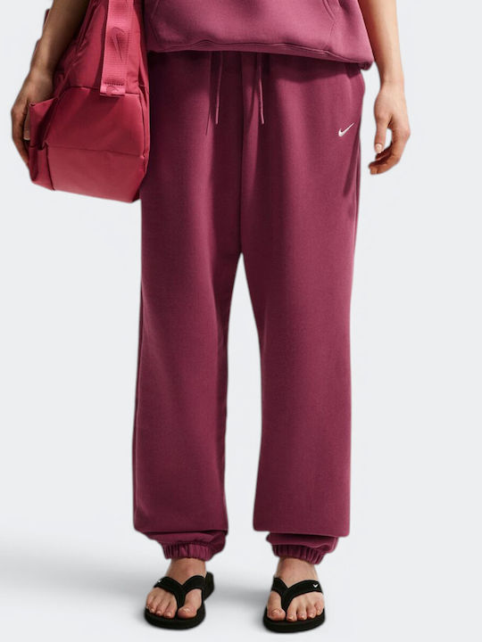 Nike Studio Fleece Sweatpants Fleece Pink Smoke...