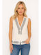 Women's Vest Ecru SC-C7454-26VE-Ecru