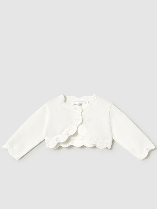 Mayoral Kids Ecru Cardigan