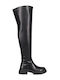 Damenstiefel Über dem Knie Schwarze