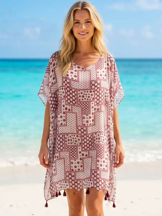 Bode Damenbademode Kaftan Lila