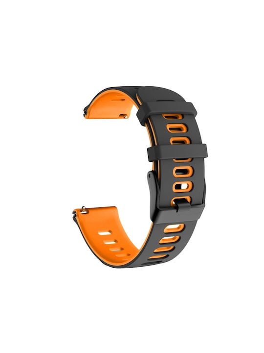 Dual-color Silicone Strap Xiaomi Watch S5 46mm Xiaomi Watch 5 47mm Black Orange