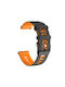 Dual-color Silicone Strap Xiaomi Watch S5 46mm Xiaomi Watch 5 47mm Black Orange