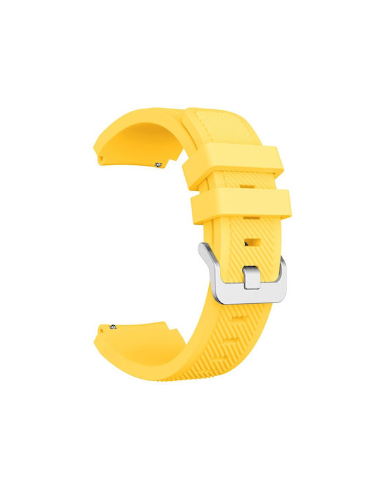 Twill Texture Silicone Strap Xiaomi Watch S5 46mm Xiaomi Watch 5 47mm Yellow