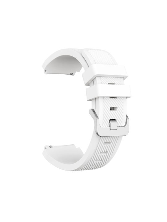 Twill Texture Silicone Strap Xiaomi Watch S5 46mm Xiaomi Watch 5 47mm White