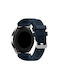 Twill Texture Кайшки за смарт часовници Силиконови Amazfit Bip 6 46mm Тъмносин