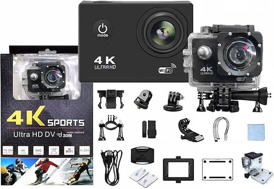 089004100001 Actionkamera 4K Ultra HD Schwarze