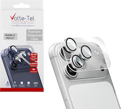 Volte-Tel Protecție Cameră Tempered Glass Argintie pentru Iphone 17 Pro Volte-Tel Protecție Cameră Tempered Glass Argintie pentru Iphone 17 Pro