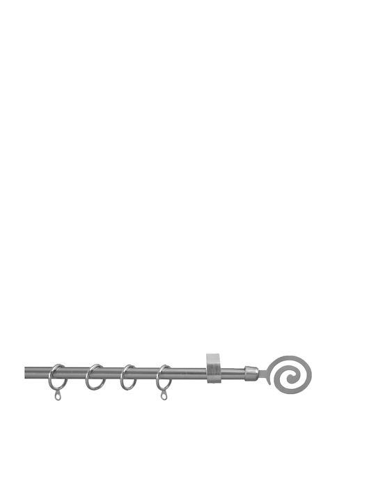 Extendable Metallic Curtain Pole Rimini Single ...
