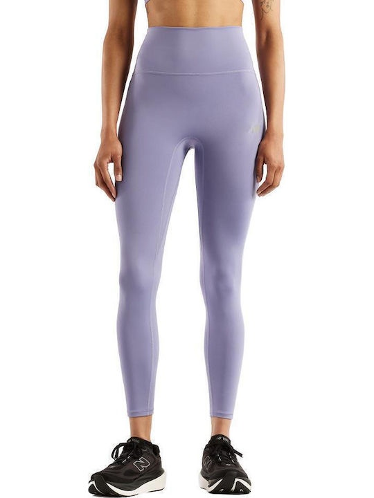New Balance Damen Leggings Hohe Taille Lila