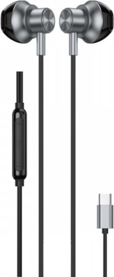 Ακουστικα Handsfree Type-c E-085 Μαυρο Jes