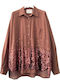 Long Sleeve Women's Shirt Brown