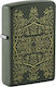 Zippo Запалка с пламък в сив цвят