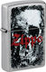 Zippo Skull Brichetă cu flacără în culoare argi...